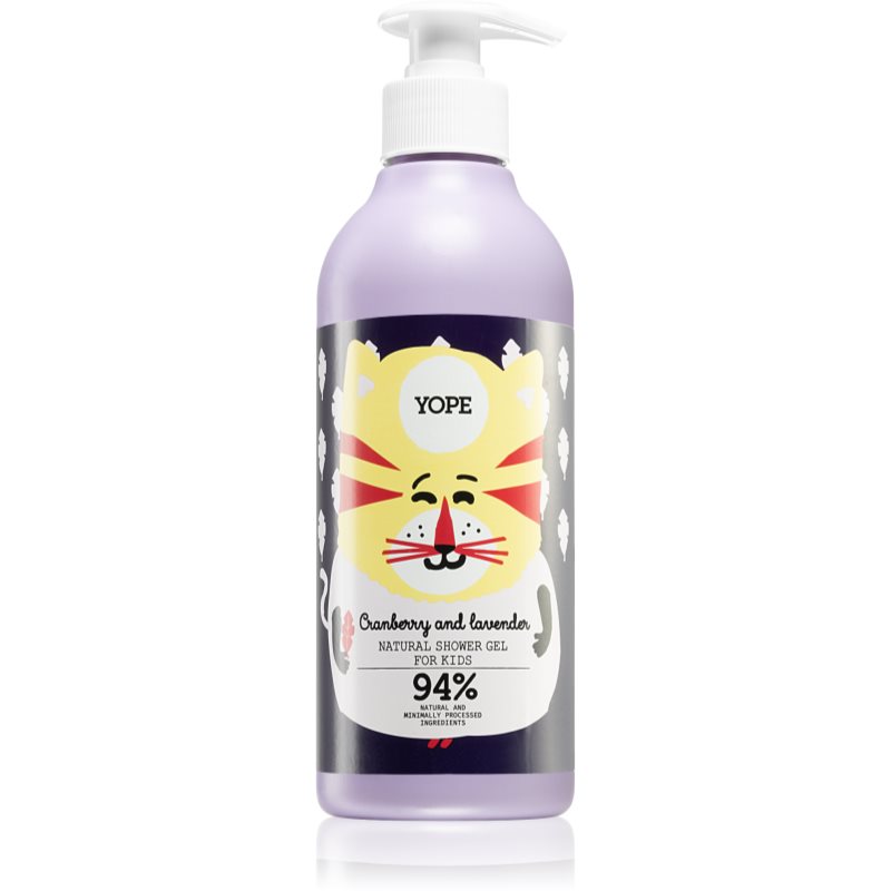 Yope Cranberry & Lavender intensywnie nawilżający żel pod prysznic dla dzieci 400 ml