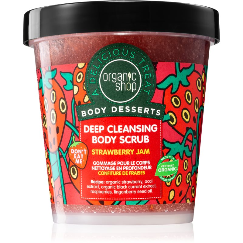 Organic Shop Body Desserts Peeling do ciała Oczyszczający Strawberry Jam 450 ml SIBERICA