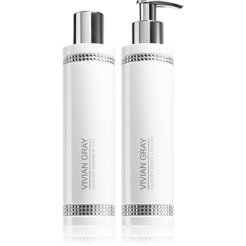 Vivian Gray SET Vivian Grey White Shower Gel & Body Lotion żel pod prysznic 250ml + mleczko do ciała 250ml