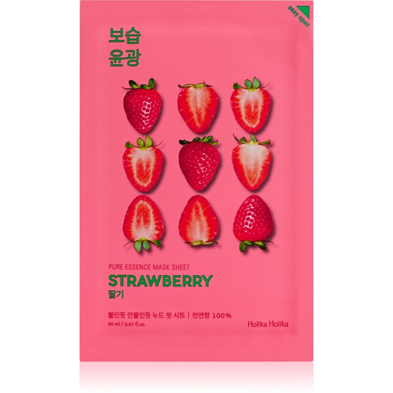 Holika Pure Essence Mask Sheet maska w płacie Strawberry 1szt