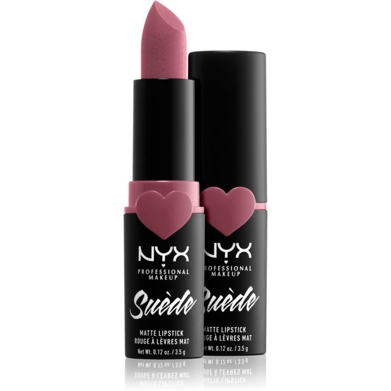 NYX Professional Makeup Professional Makeup - SUEDE MATTE LIPSTICK - Matowa pomadka do ust - 28 SOFT SPOKEN NYXSSP