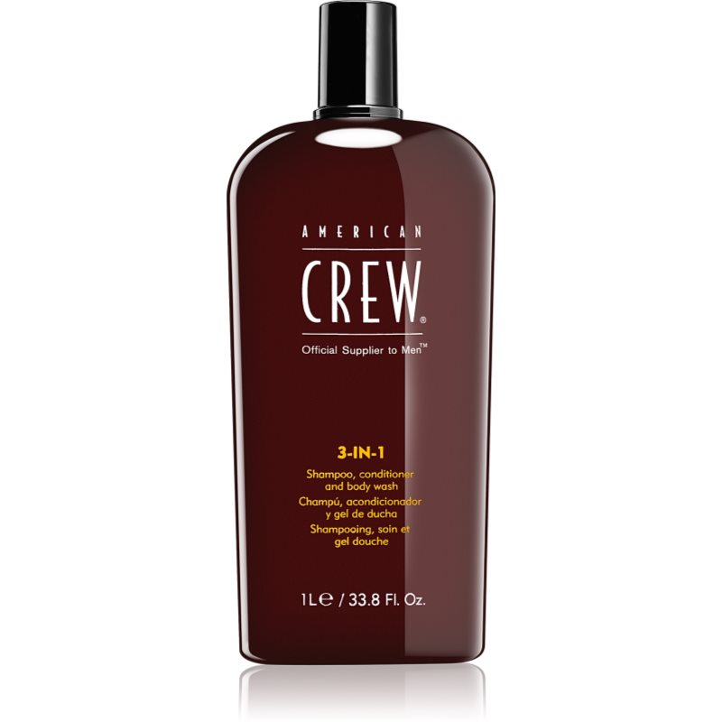 AMERICAN CREW American Crew Shampoo + spłukiwanie + Body Wash Crew 3 W 1  1 Pack