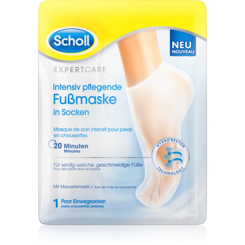 Scholl Expert Care Intensive Nourishing Foot Mask Macadamia Oil maseczka do nóg 1 szt