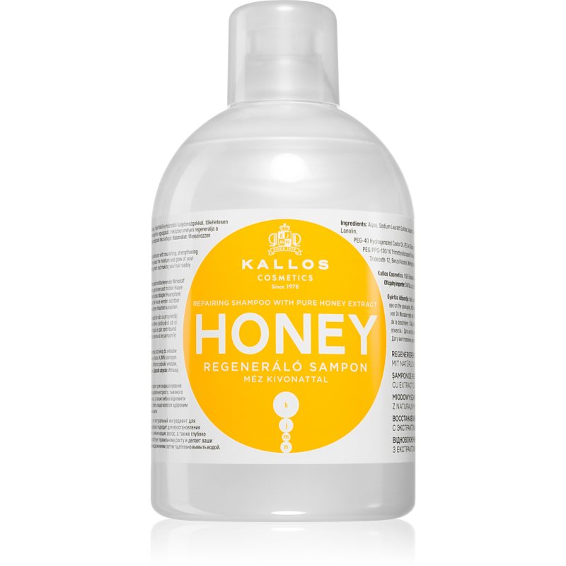 Kallos Cosmetics Cosmetics Honey szampon do włosów 1000 ml dla kobiet