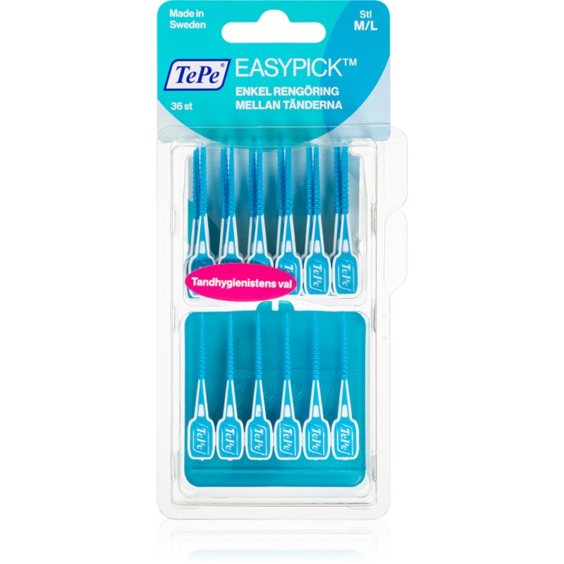 TePe Munhygienprodukter AB EasyPick niebieskie M/L 36 szt. z etui