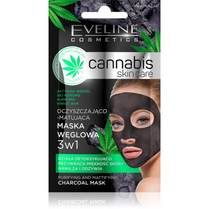 Eveline Cannabis Skin Care Maska węglowa 3w1 7 ml SO_107521
