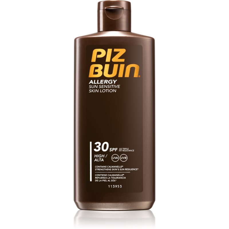 Piz Buin Allergy Sun Sensitive Skin Lotion SPF30 preparat do opalania ciała 200 ml dla kobiet