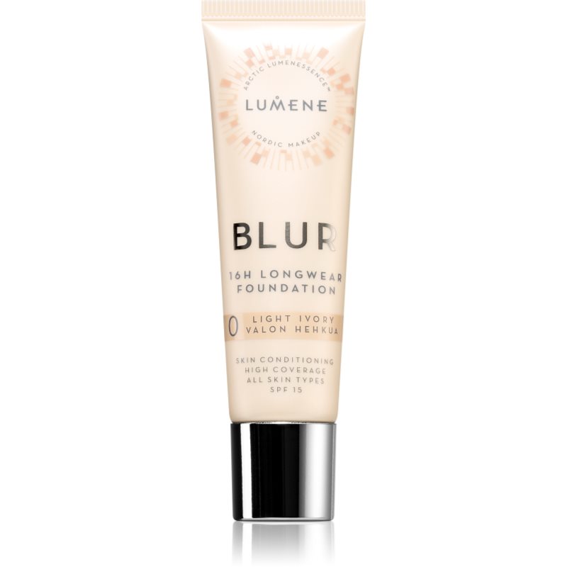 Lumene Blur 16H Longwear Foundation SPF 15 0 Light Ivory