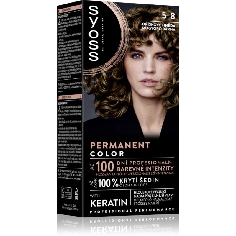 Syoss 5-8 Orzechowy brąz Krem koloryzując