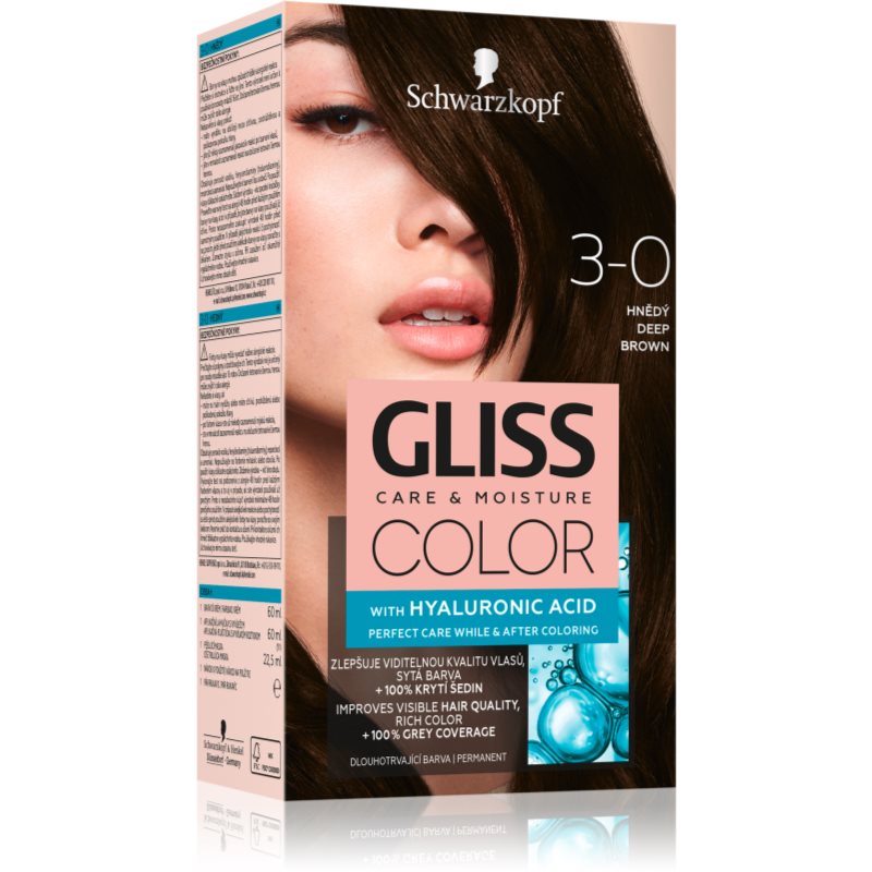 Schwarzkopf Gliss Color Krem koloryzujący nr 3-0 Głęboki Brąz 1op. SO_111658