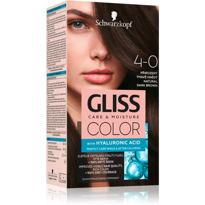 Schwarzkopf Gliss Color Krem koloryzujący nr 4-0 Naturalny Ciemny Brąz 1op. SO_111659