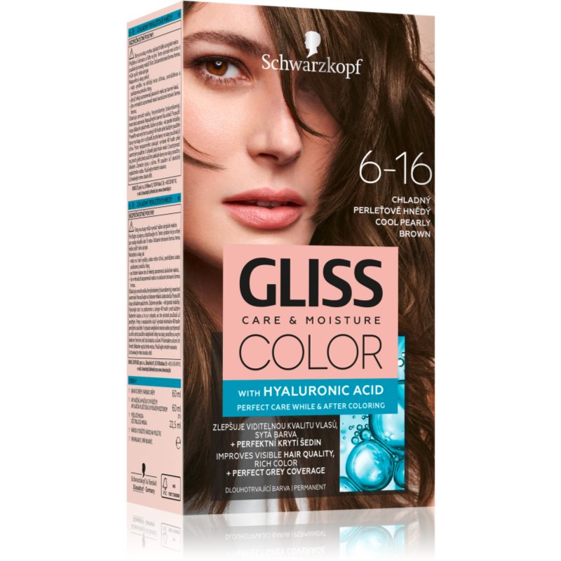 Schwarzkopf Gliss Color Krem koloryzujący nr 6-16 Chłodny Perłowy Brąz 1op.