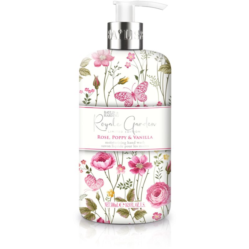 Baylis & Harding Royale Garden Rose Poppy & Vanilla mydło w płynie 500 ml dla kobiet
