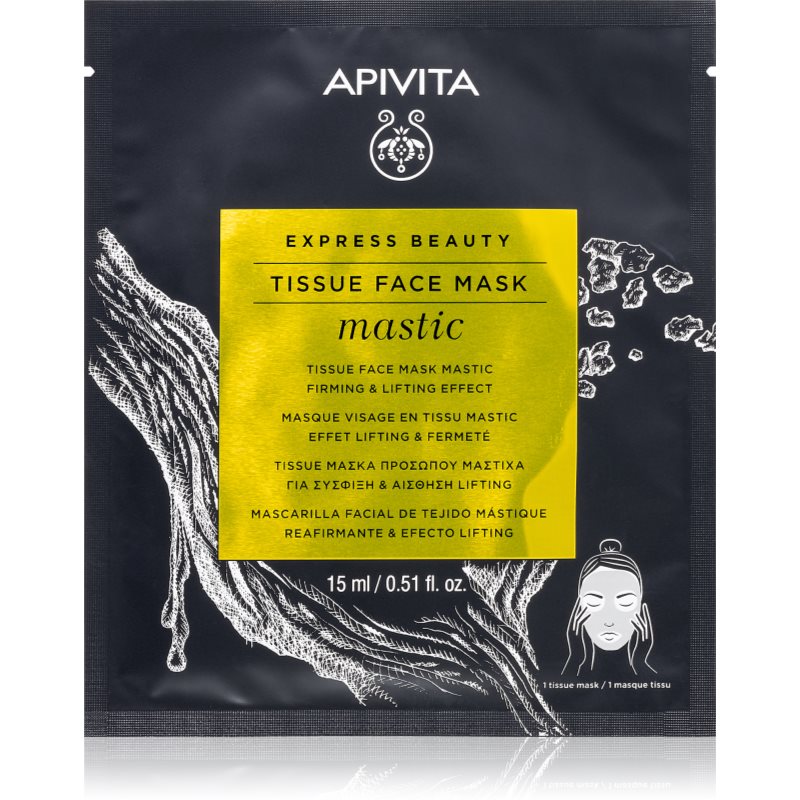 APIVITA Express Beauty Tissue Face Mask Mastic Firming & Lifting Effect with Mastic  15 ml