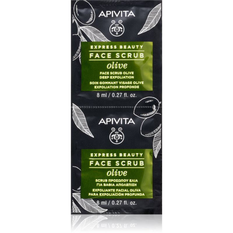 Apivita Apivita Express Beauty Oliwka - głęboko złuszczający peeling do twarzy 2x8ml