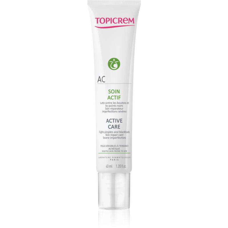 Topicrem AC Active Care aktywna pielęgnacja do skóry wrażliwej ze skłonnością do wyprysków 40 ml