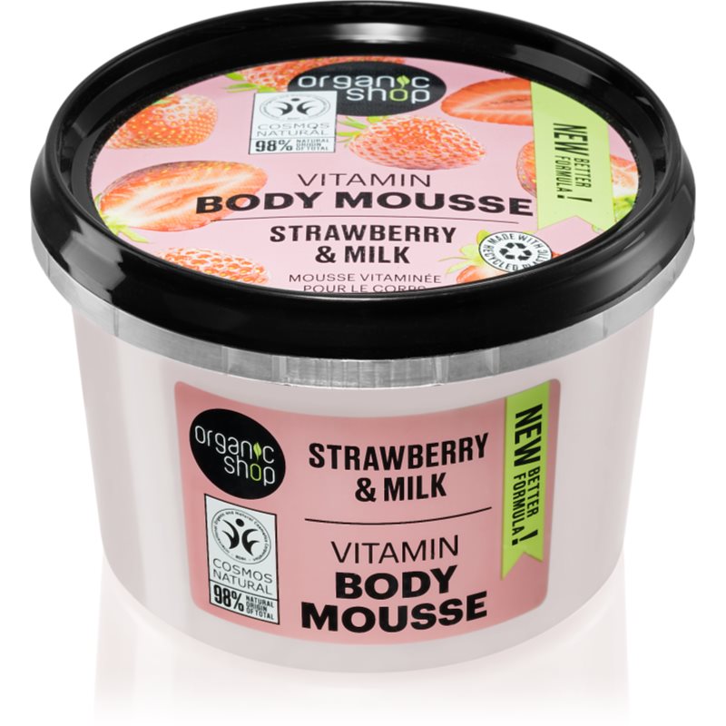 Organic Shop Organic Shop, mus do ciała Truskawkowy Jogurt, 250 ml