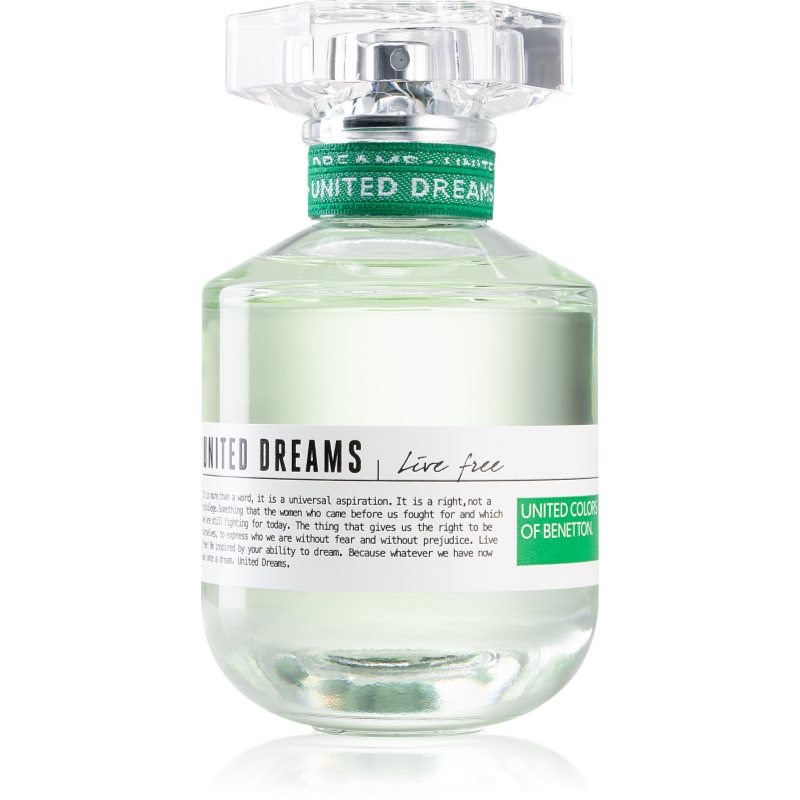 Benetton United Dreams for her Live Free woda toaletowa dla kobiet 80 ml