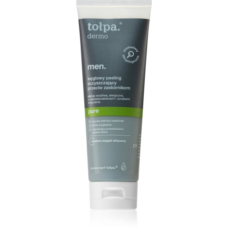 TORF CORPORATION Tołpa dermo men pure węglowy peeling oczyszczający przeciw zaskórnikom 100 ml