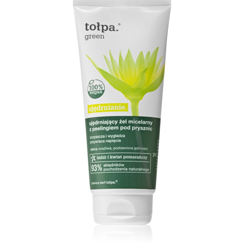 Tołpa GREEN BODY ŻEL MICELARNY Z PEELINGIEM POD PRYSZNIC UJĘDRNIANIE 200ML