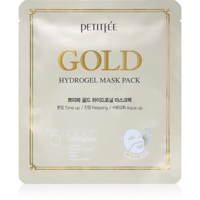 Petite Petite Gold Hydrożelowa Nawilżająco-Kojaca Maska ze Złotem 32g