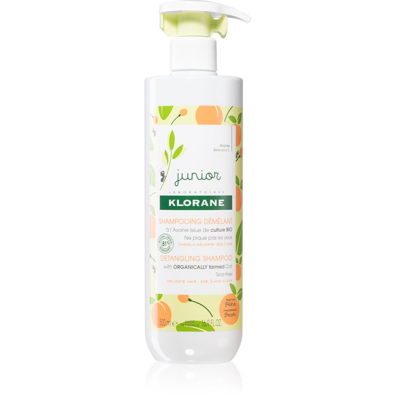 Klorane Junior szampon dla dzieci do włosów delikatnych 500 ml