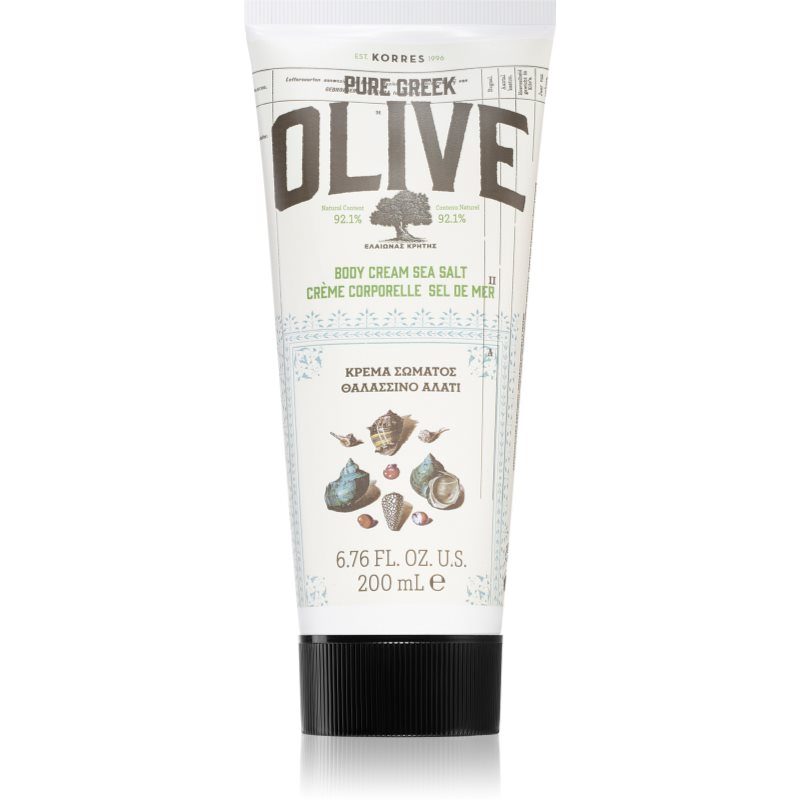 Korres Pure Greek Olive Body Cream Sea Salt 200ml