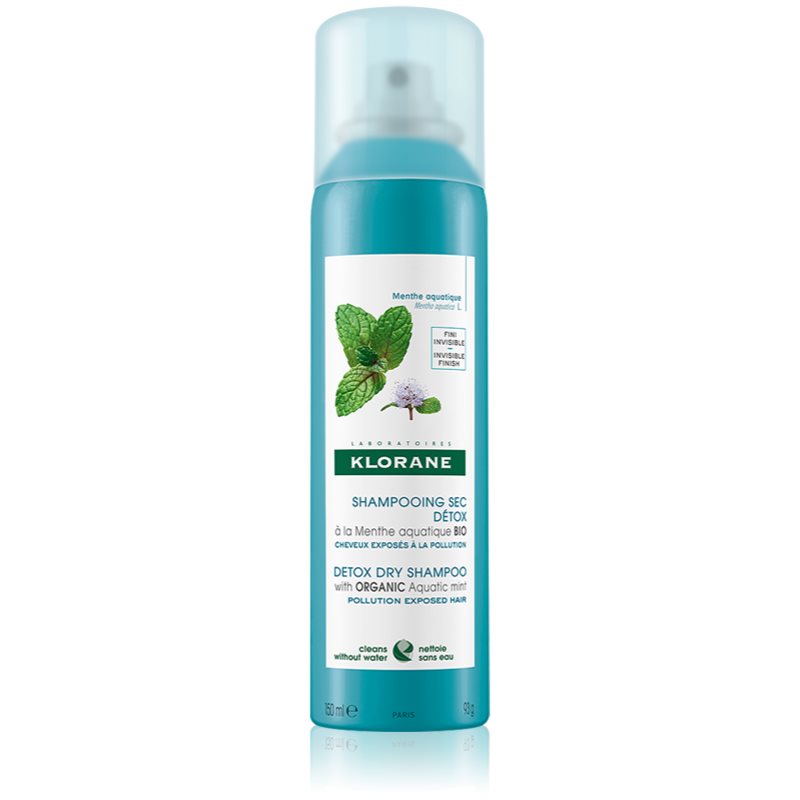 Pierre-Fabre DERMO-COSMETIQUE POLSKA SP Z O.O Klorane Detoksykujący szampon suchy z Organiczną miętą nadwodną 150 ml