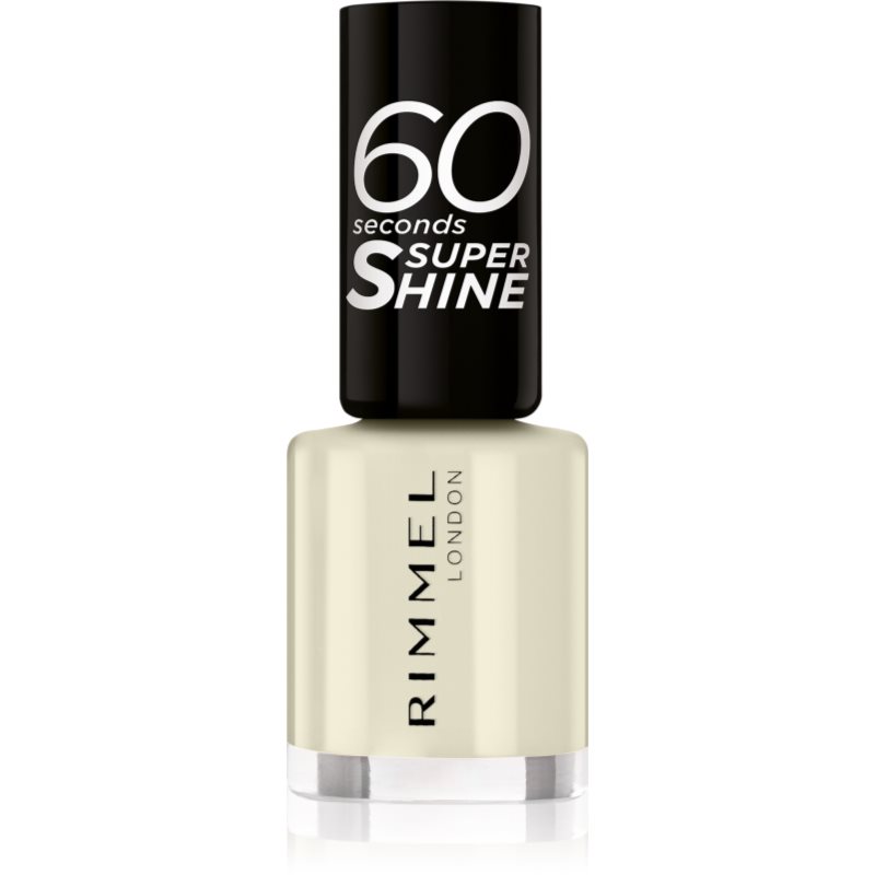 Rimmel London London 60 Seconds Super Shine lakier do paznokci 8 ml dla kobiet 730 Silver Bullet