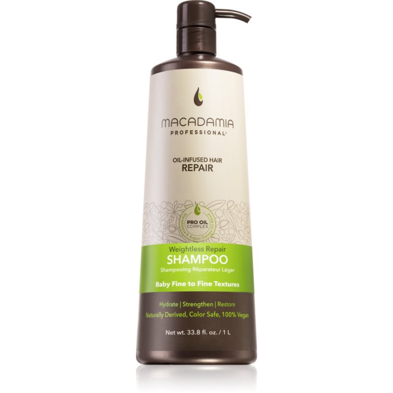MACADAMIA Weightless Moisture - nawilżajcy Szampon do włosów cienkich 1000ml