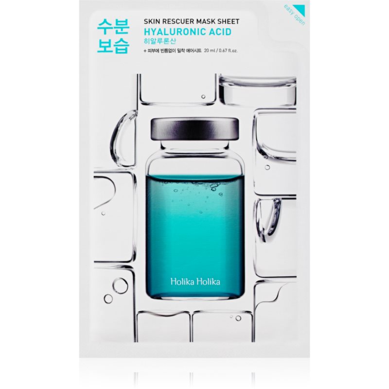 Holika Skin Rescue Mask HYALURONIC ACID Nawilżająca maseczka na bawełnianej płachcie 20ml 1234591222