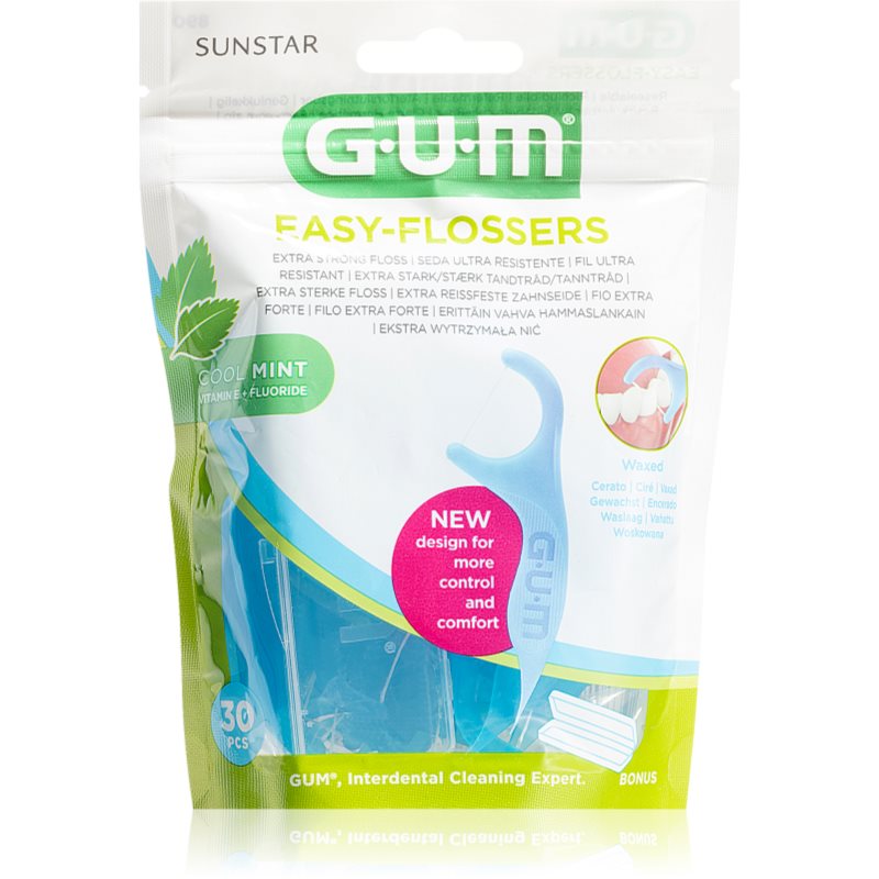 Sunstar Europe GUM Easy-Flossers nici na uchwycie 30 sztuk 9099655