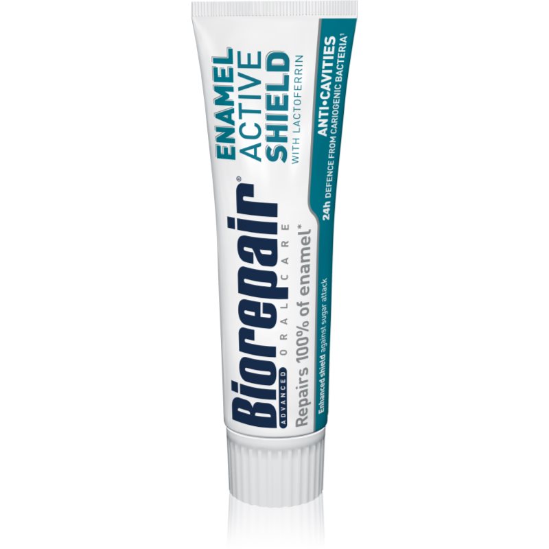 Biorepair Biorepair Pasta Active Shield - aktywna ochrona 75ml - rpzeciw ubytkom w szkliwie, z laktoferyną