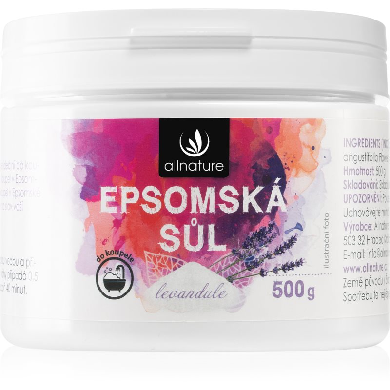 Allnature Allnature Epsom Salt Lavender sól do kąpieli 500 g unisex