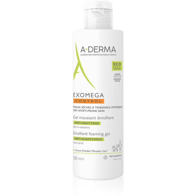 A-Derma Exomega Control pieniący się żel 500ml
