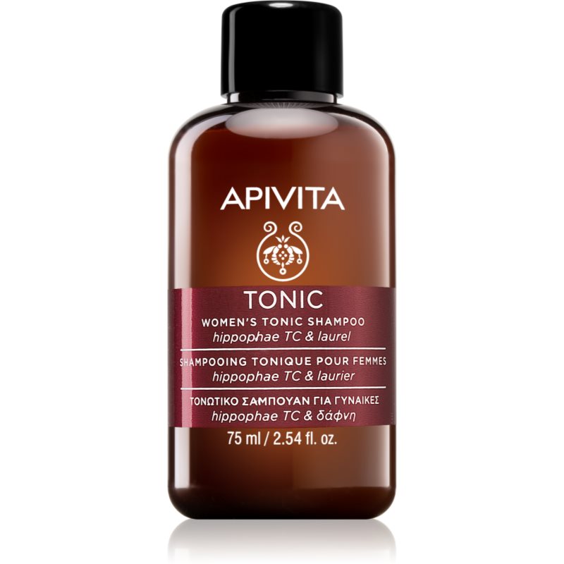 Apivita Mini szampon tonizujący dla kobiet z Hippophae TC i Laurier 75 ml