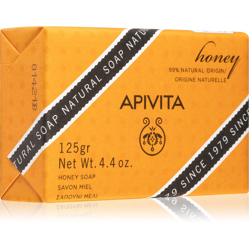 Apivita Natural Soap Honey mydło oczyszczające w kostce 125 g