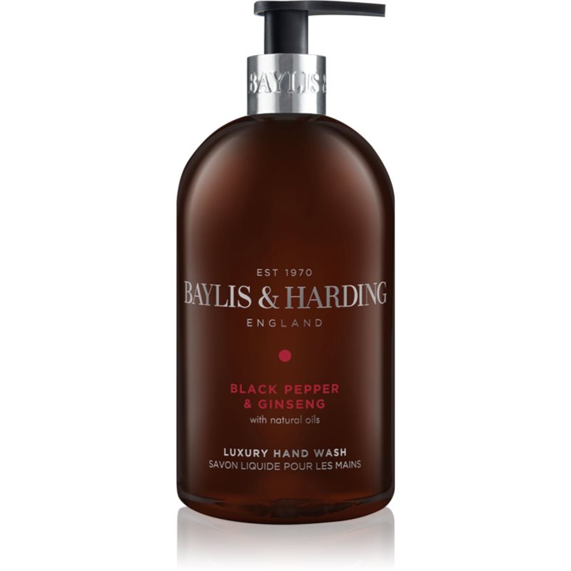 Baylis & Harding Signature Mens Black Pepper & Ginseng Hand - Mydło do rąk 500 ml