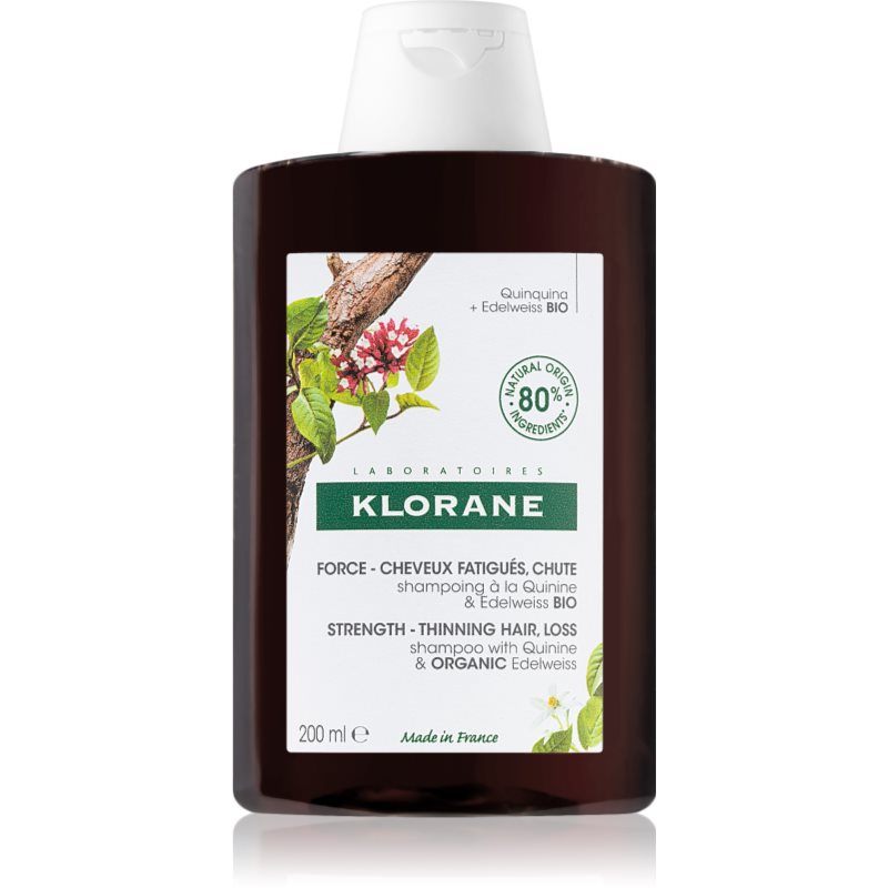 Klorane szampon do włosów z chininą i organiczną szarotką 200 ml