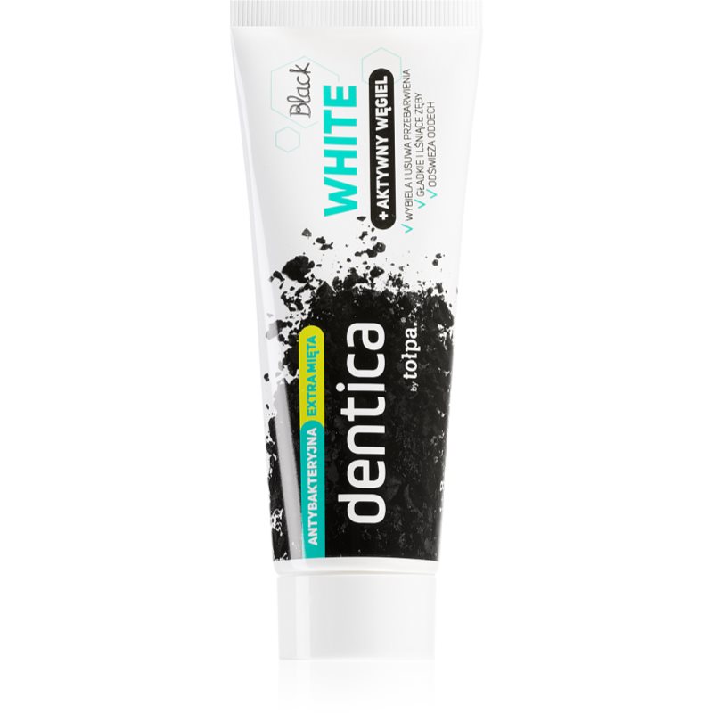 Dentica Dentica, Black White Aktywny Węgiel, pasta do zębów, 75 ml
