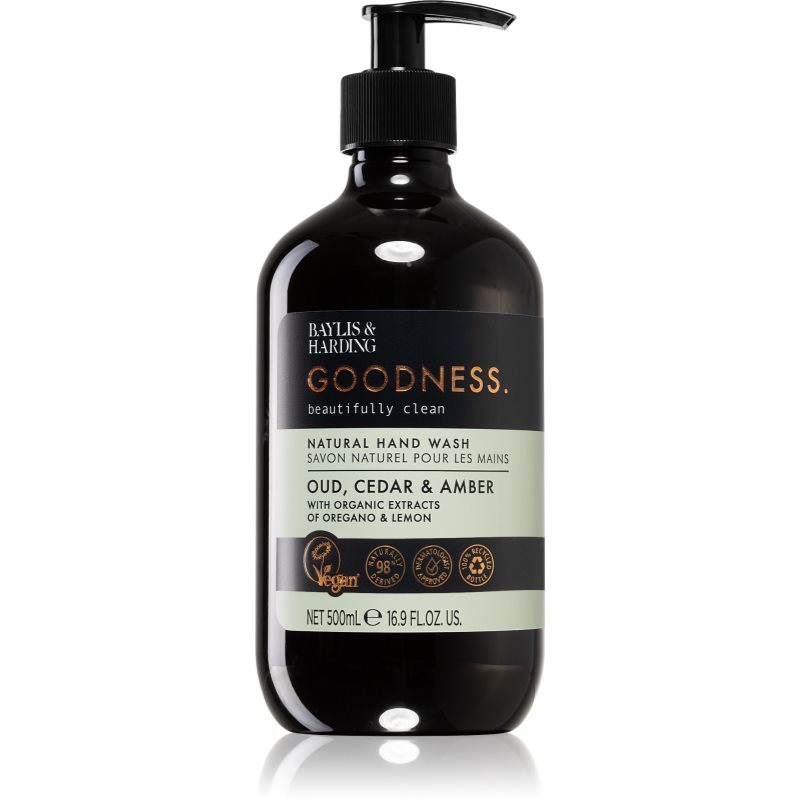 Baylis & Harding Goodness Oud, Cedar & Amber Hand Wash 500ml - Mydło do rąk 500 ml