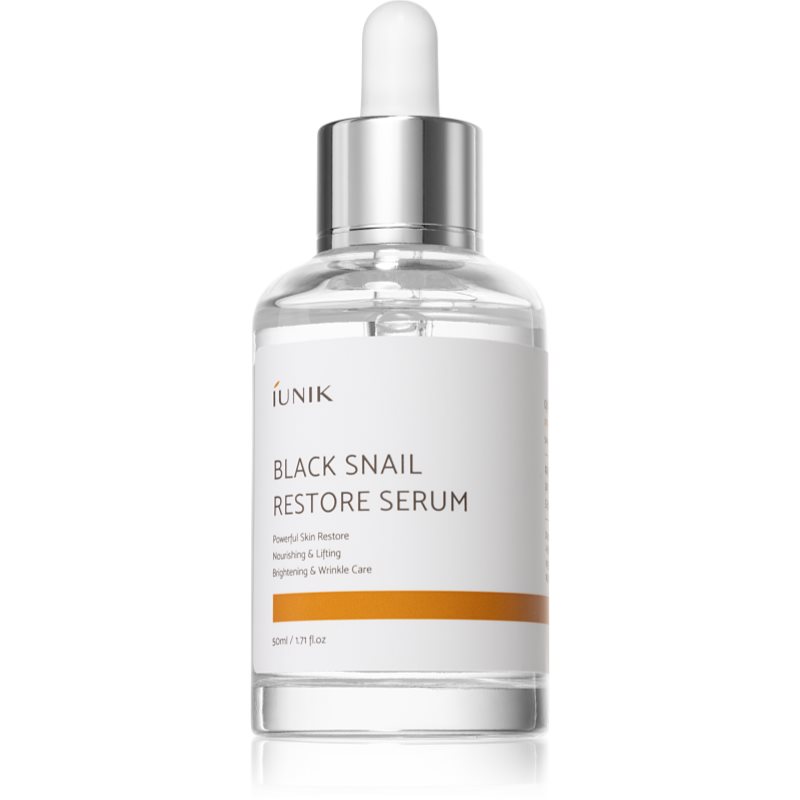 iUNIK IUNIK Black Snail Restore Serum Ujędrniająco-regenerujące serum do twarzy na bazie śluzu ze ślimaka 50ml