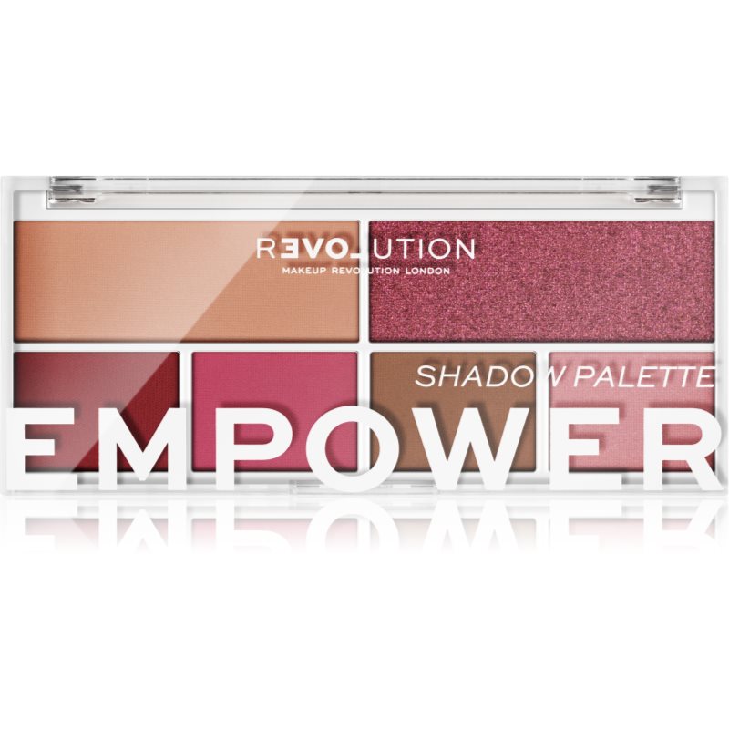 Makeup Revolution Paleta cieni do powiek Relove Colour Play Shadow Palette) 5,2 g Cień Empower)