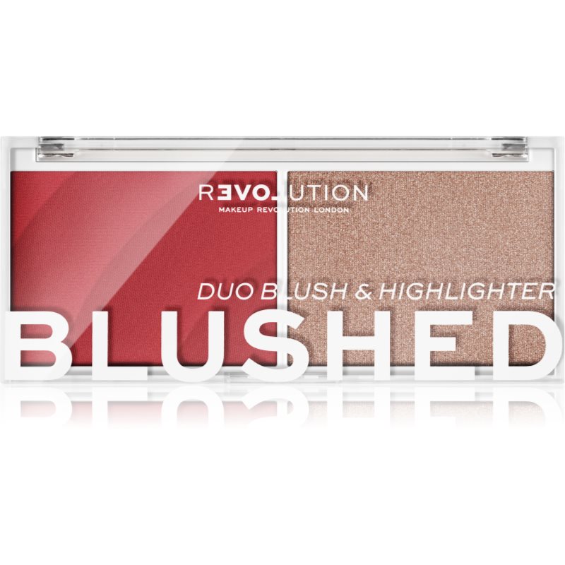 Makeup Revolution Paleta róży i rozjaśniaczy Relove Color Play Duo Palette) 5,8 g Cień Cute)