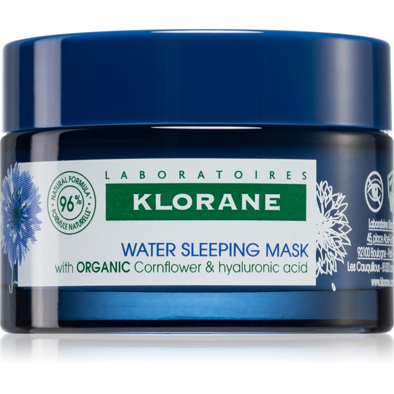 Klorane Cornflower Water Sleeping Mask maseczka do twarzy 50 ml