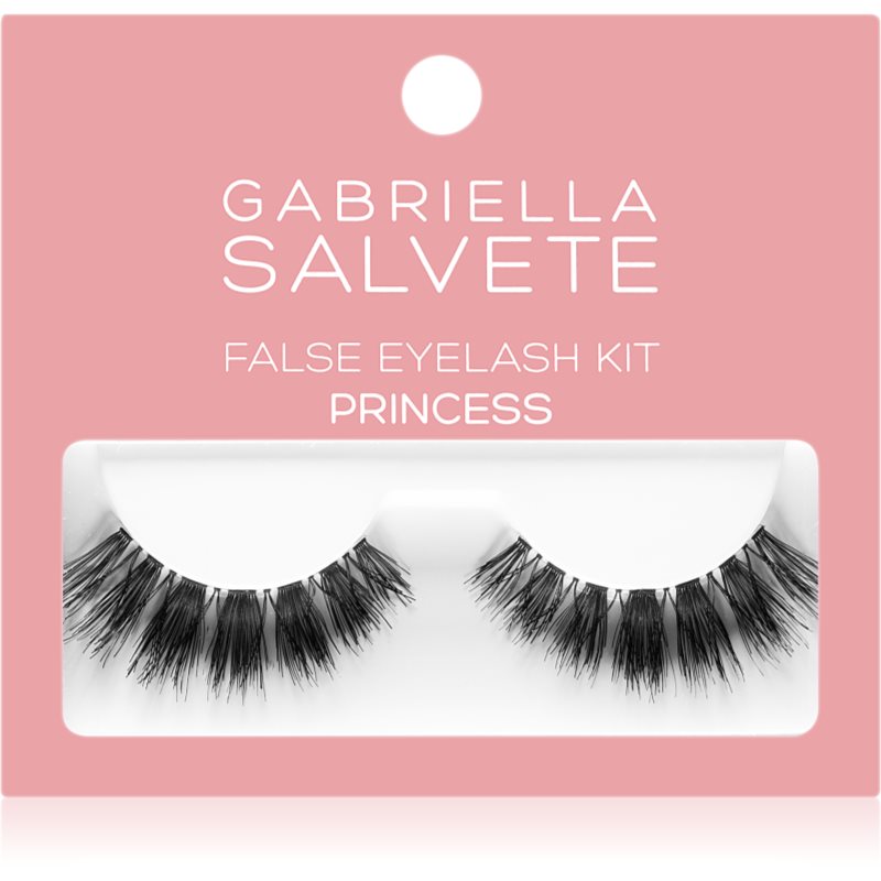 Gabriella Salvete Gabriella Salvete False Eyelashes Princess zestaw Sztuczne rzęsy 1 para + Klej do rzęs 1 g dla kobiet