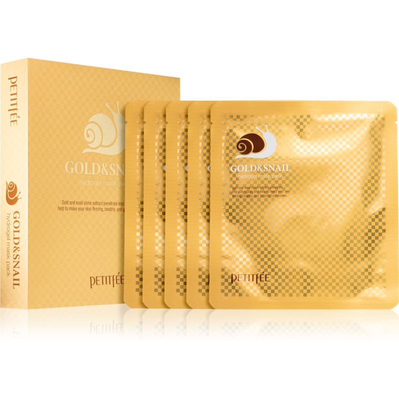 PETITFEE Koelf Koelf Gold&Snail Hydrogel Mask Pack - 30 g * 5 szt 2100469
