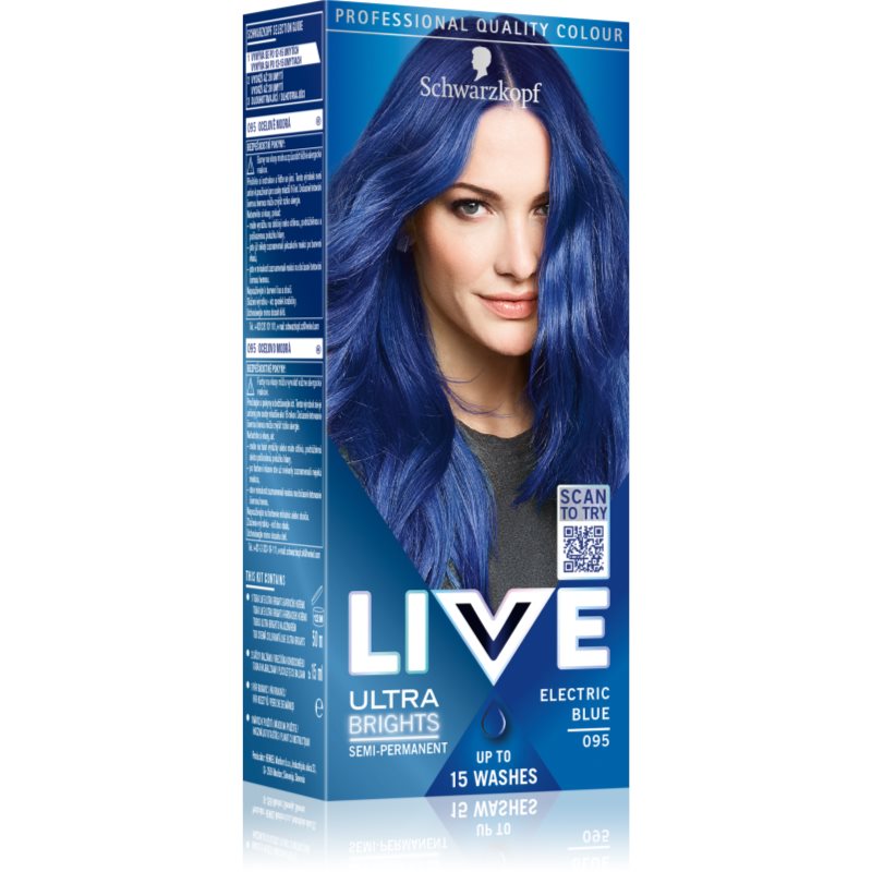 Schwarzkopf Color Live Farba do włosów 95 elektryczny błękit