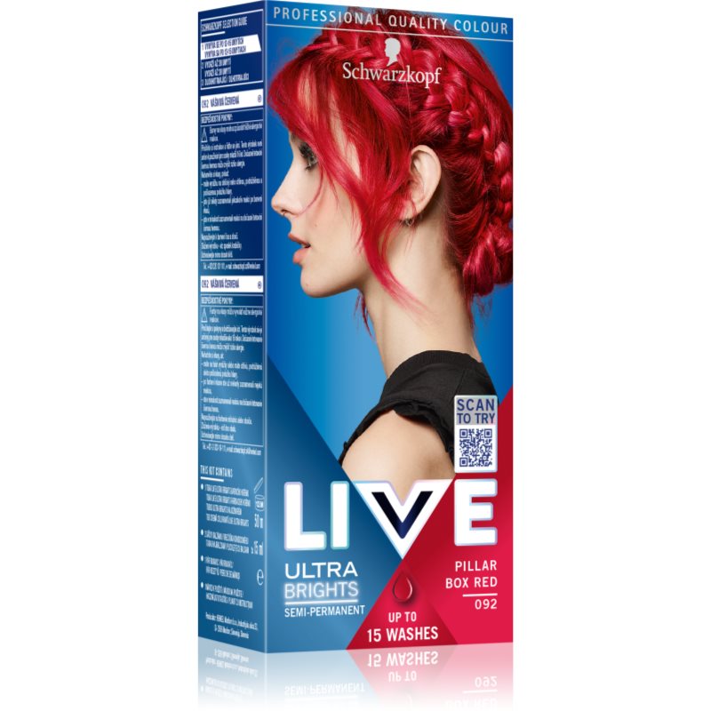 Schwarzkopf Color Live 92 ostra czerwień