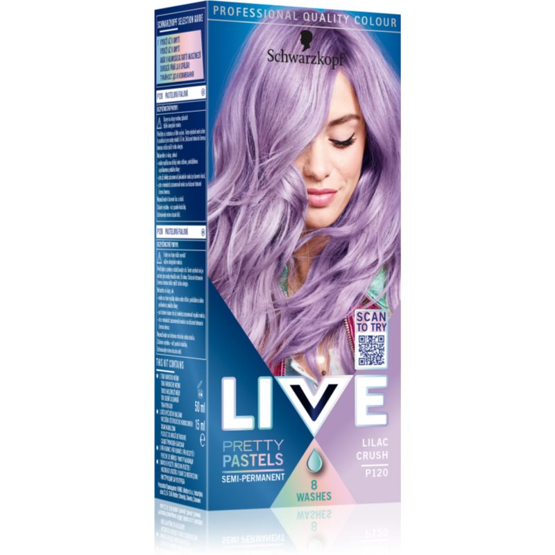 Schwarzkopf farba LiveUltraPastel L120 Lilac Crush